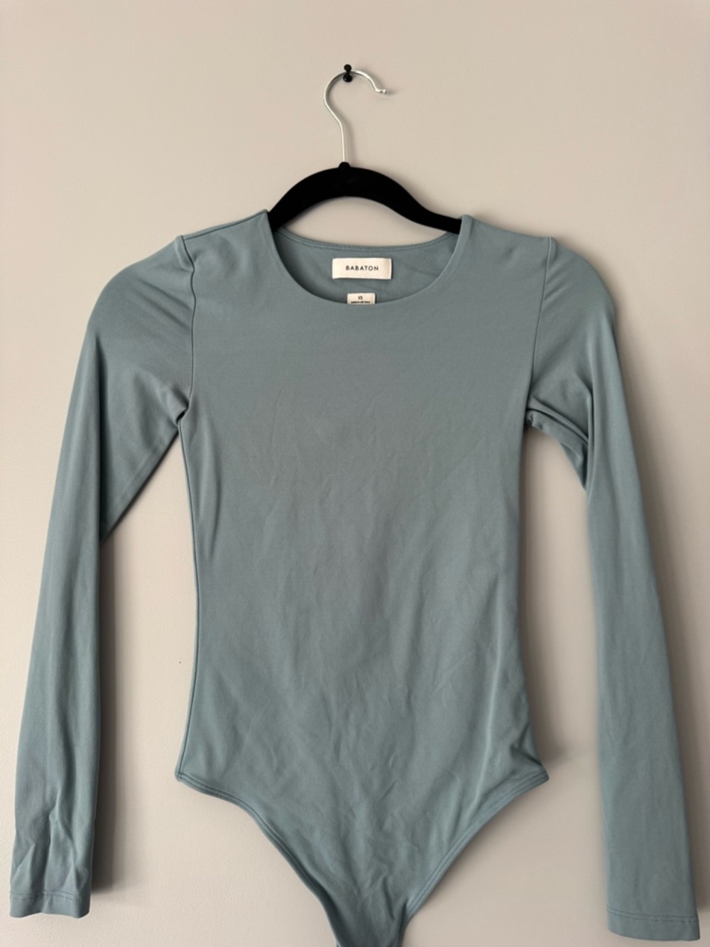 Aritzia BABATON Contour Crew Longsleeve Bodysuit Smoky Emerald Green Size: XS - Picture 2 of 2